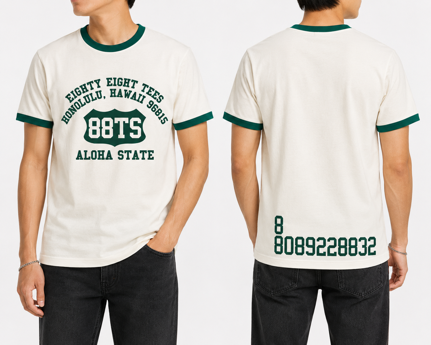 Mens – 88 Tees - Honolulu, Hawaii