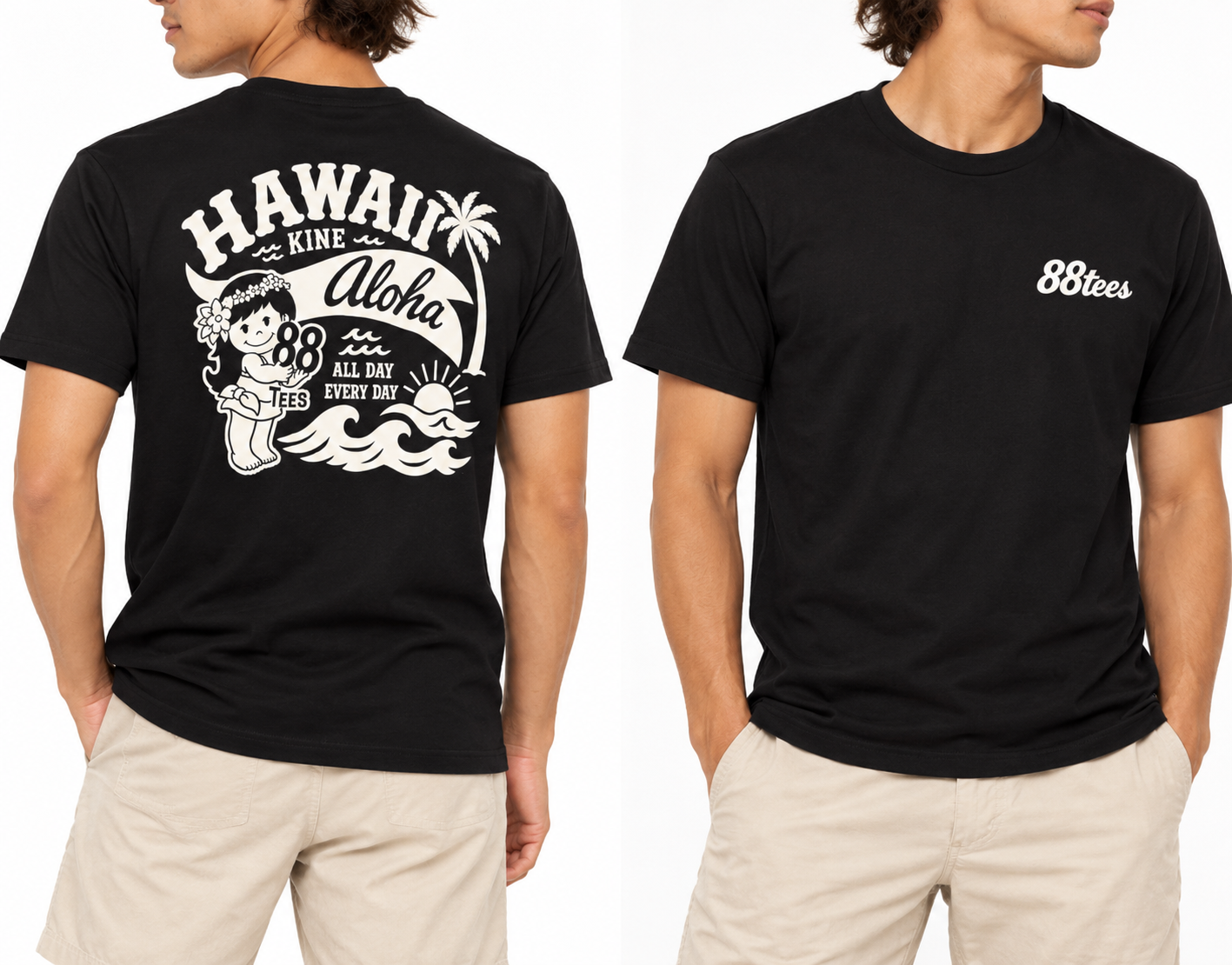 Unisex – 88 Tees - Honolulu, Hawaii