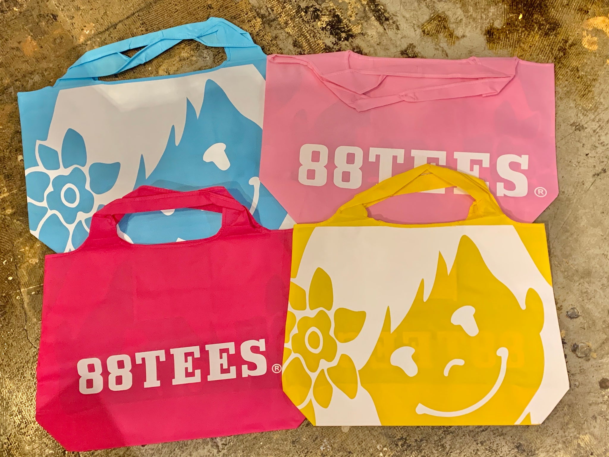 Yaya Face Neon Shopping Bag – 88 Tees - Honolulu, Hawaii